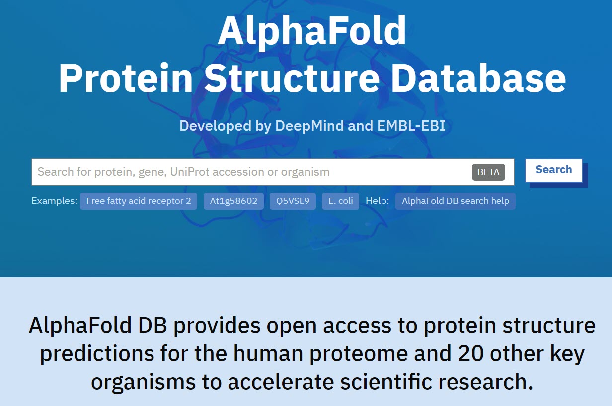 alphafold protein structure database